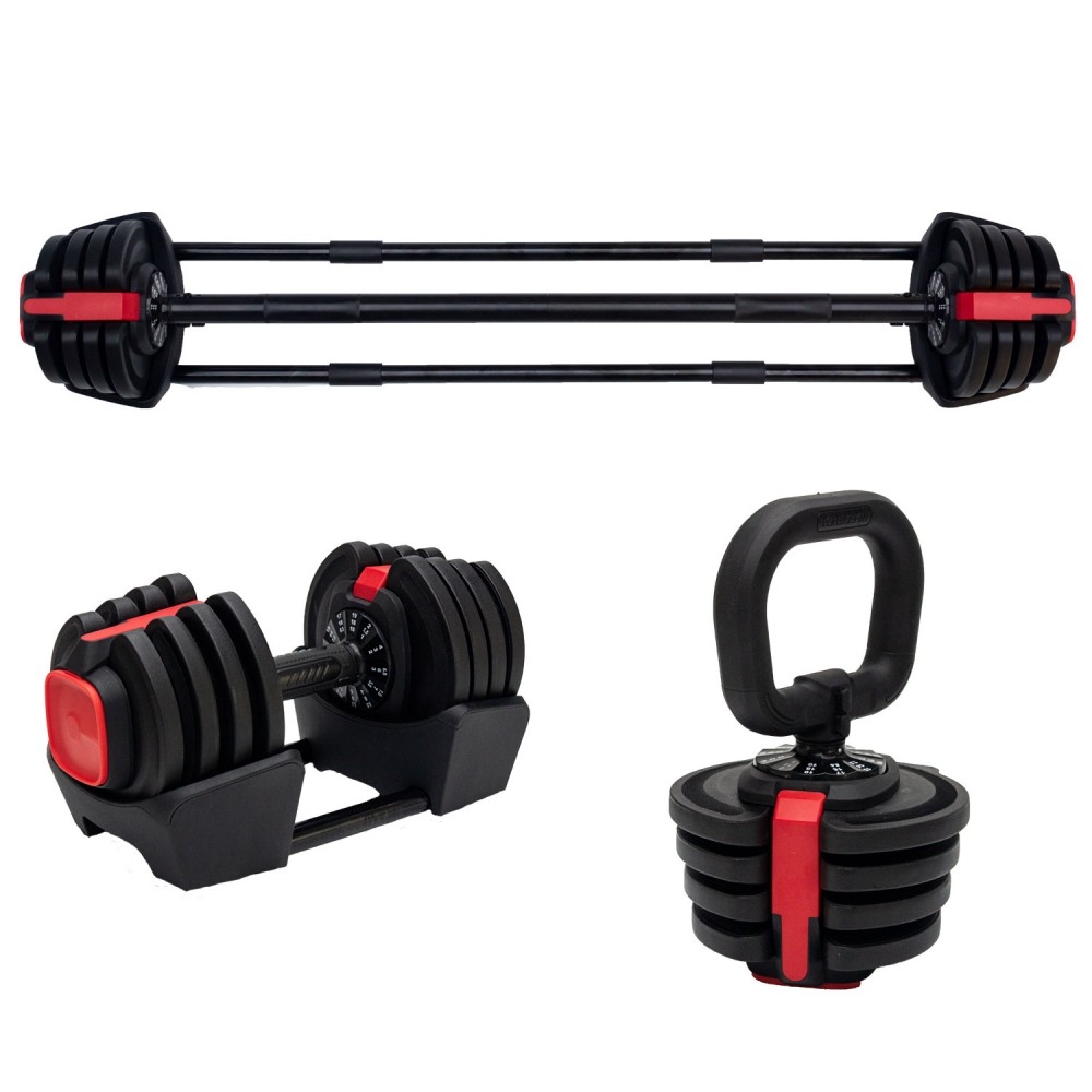 Set greutati fitness Techfit 3in1