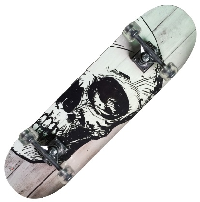 Skateboard Nextreme Tribe Pro White Skull