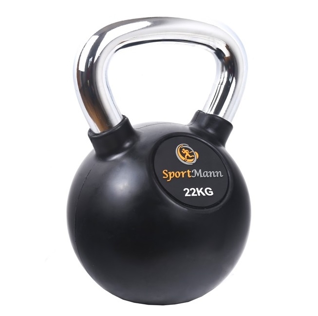 Gantera cauciucata Sportmann Kettlebell 22 Kg