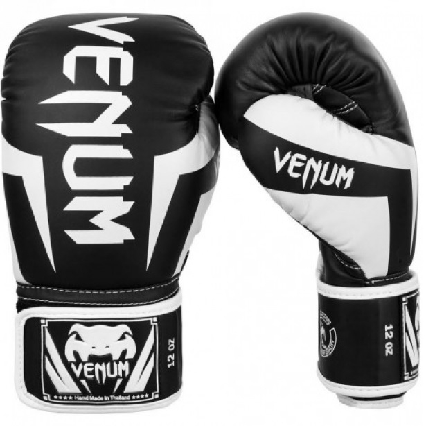 Manusi de box Venum Elite Negru/Alb