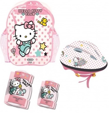 Set protectii cu ghiozdan Hello Kitty