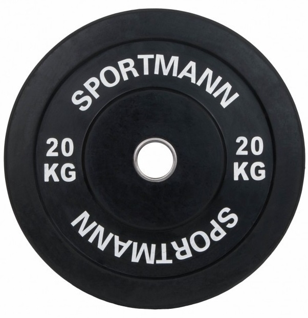 Greutate cauciuc Sportmann Bumper Plate 20 Kg - 51mm