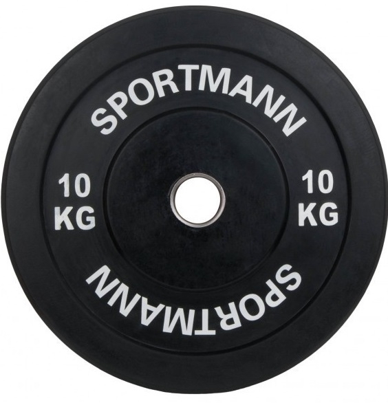 Greutate cauciuc Sportmann Bumper Plate 10 Kg - 51mm