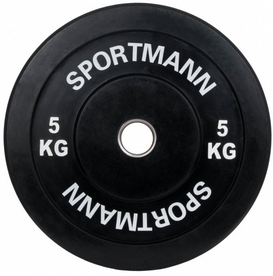 Greutate cauciuc Sportmann Bumper Plate 5 Kg - 51mm