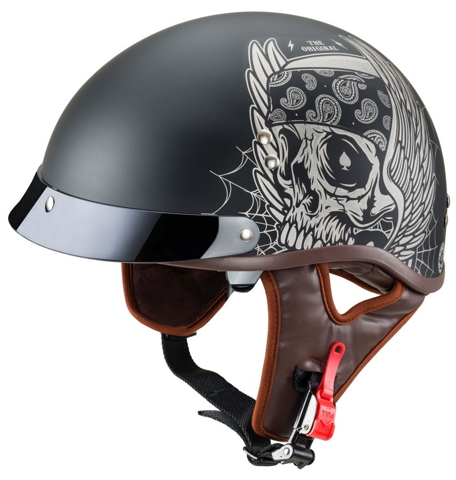 Casca moto W-Tec Longroad-Wings Skull