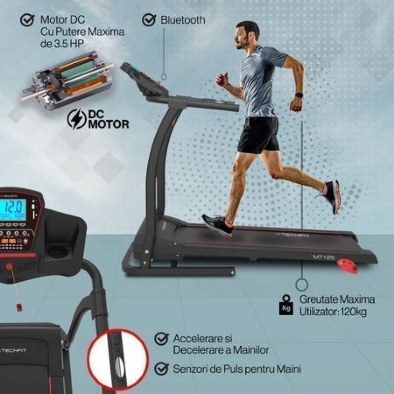 Banda De Alergare Electrica Techfit Mt125 Sportist