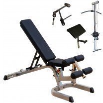 Banca de exercitii reglabila Body Solid GFID71 + GPCA1 + GLDA3 + GLRA81 