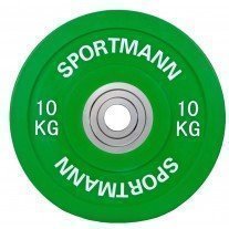 Greutate olimpica Sportmann Bumper Plate 10 Kg