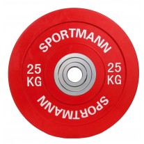 Greutate olimpica Sportmann Bumper Plate 25 Kg