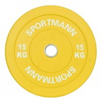 Greutate cauciucata Sportmann Bumper Plate 15 Kg