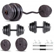 Set haltera si gantere reglabile PROGRESSIVE 35 KG