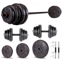 Set haltera si gantere reglabile PROGRESSIVE 25 KG
