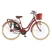 Bicicleta City Polar Grazia Bordo 1s 28"