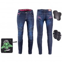 Pantaloni moto dama jeans W-Tec Rafael