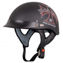 Casca moto W-Tec V531 Black Heart Iron Cross