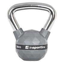 Gantera cauciucata Kettlebell inSPORTline PU 10 Kg