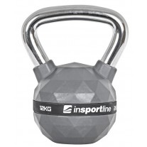 Gantera cauciucata Kettlebell inSPORTline PU 12 Kg