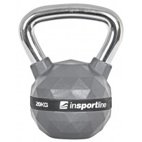 Gantera cauciucata Kettlebell inSPORTline PU 20 Kg