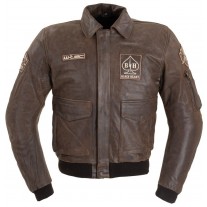 Geaca moto piele barbati W-Tec Black Heart Bomber