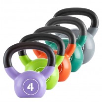 Gantera cauciucata Kettlebell Bodytone 28 Kg