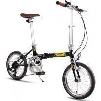 Bicicleta pliabila Pegas Teoretic 7s Black