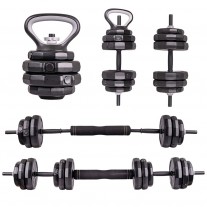 Set haltera si gantere reglabile inSPORTline ON-X 40 Kg