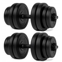 Set gantere reglabile vinil Virtufit 2 x 15 Kg