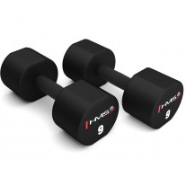 Set gantere TPU HMS HPT09 2 x 9 Kg