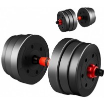 Set haltera si gantere BodyFit 50 Kg