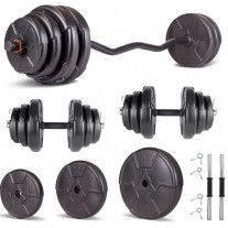 Set haltera si gantere reglabile baza Z PROGRESSIVE 65 KG