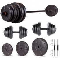 Set haltera si gantere reglabile PROGRESSIVE 85 KG