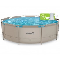Piscina rotunda Virtufit Beige 366cm