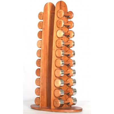 Set gantere cu suport TheWay Fitness 1-10 Kg