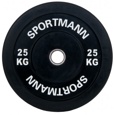 Greutate cauciuc Sportmann Bumper Plate 25 Kg - 51mm