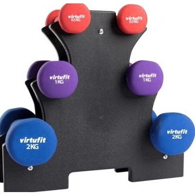 Set gantere cu suport Virtufit 7 Kg