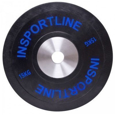 Greutate cauciucata inSPORTline Bumper Plate 15 Kg