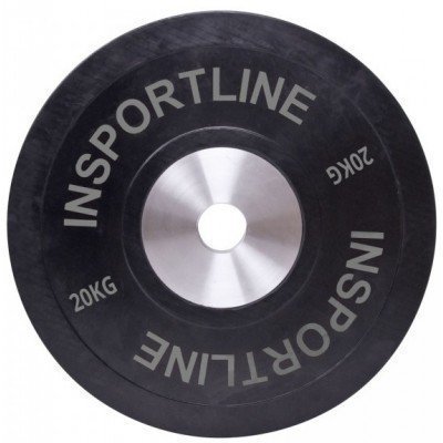 Greutate cauciucata inSPORTline Bumper Plate 20 Kg