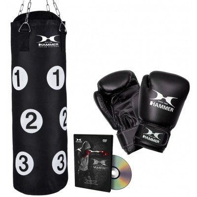 Sac de box cu manusi Hammer Sparring Fit 80cm