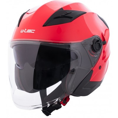 Casca moto W-Tec Barcela Carmesi