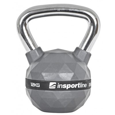 Gantera cauciucata Kettlebell inSPORTline PU 12 Kg