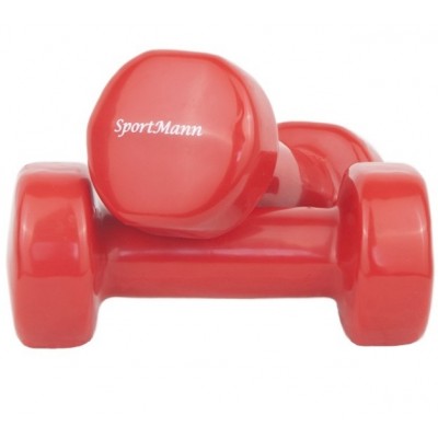Gantere vinil Sportmann 2 x 2.5 Kg