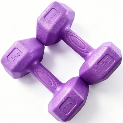 Set gantere hexagonale FitTronic 2 x 3 Kg