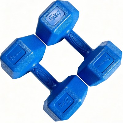 Set gantere hexagonale FitTronic 2 x 5 Kg