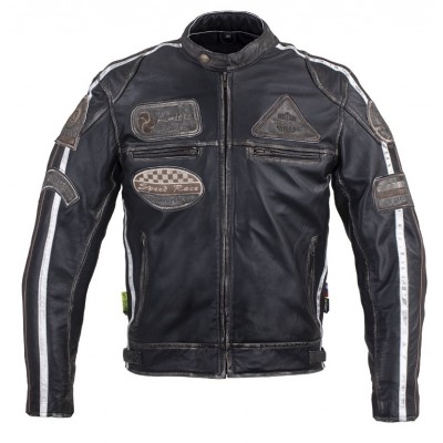 Geaca moto piele barbati W-TEC Sheawen Vintage