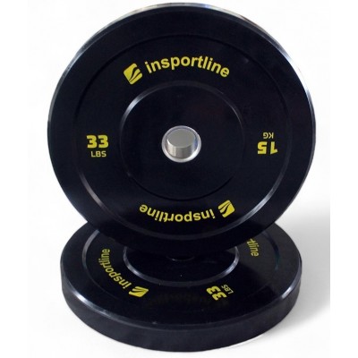 Greutate cauciucata inSPORTline Bumper Plate Lite 15 Kg