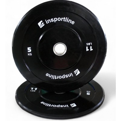 Greutate cauciucata inSPORTline Bumper Plate Lite 5 Kg