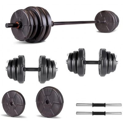 Set haltera si gantere reglabile PROGRESSIVE 25 KG