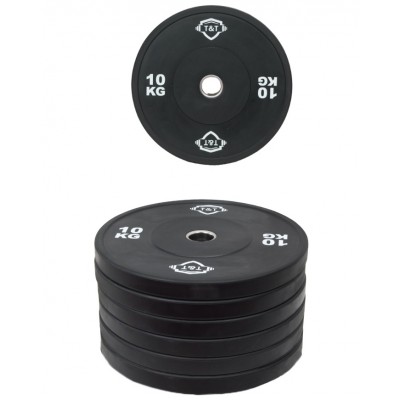 Set discuri olimpice Bumper Plates 60 Kg