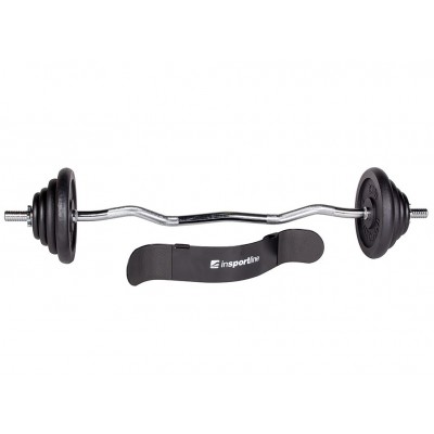 Set bara greutati curbata inSPORTline Castblack 45 Kg