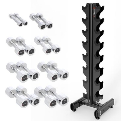 Set gantere cromate HMS CHD 2 x 1-8 Kg
